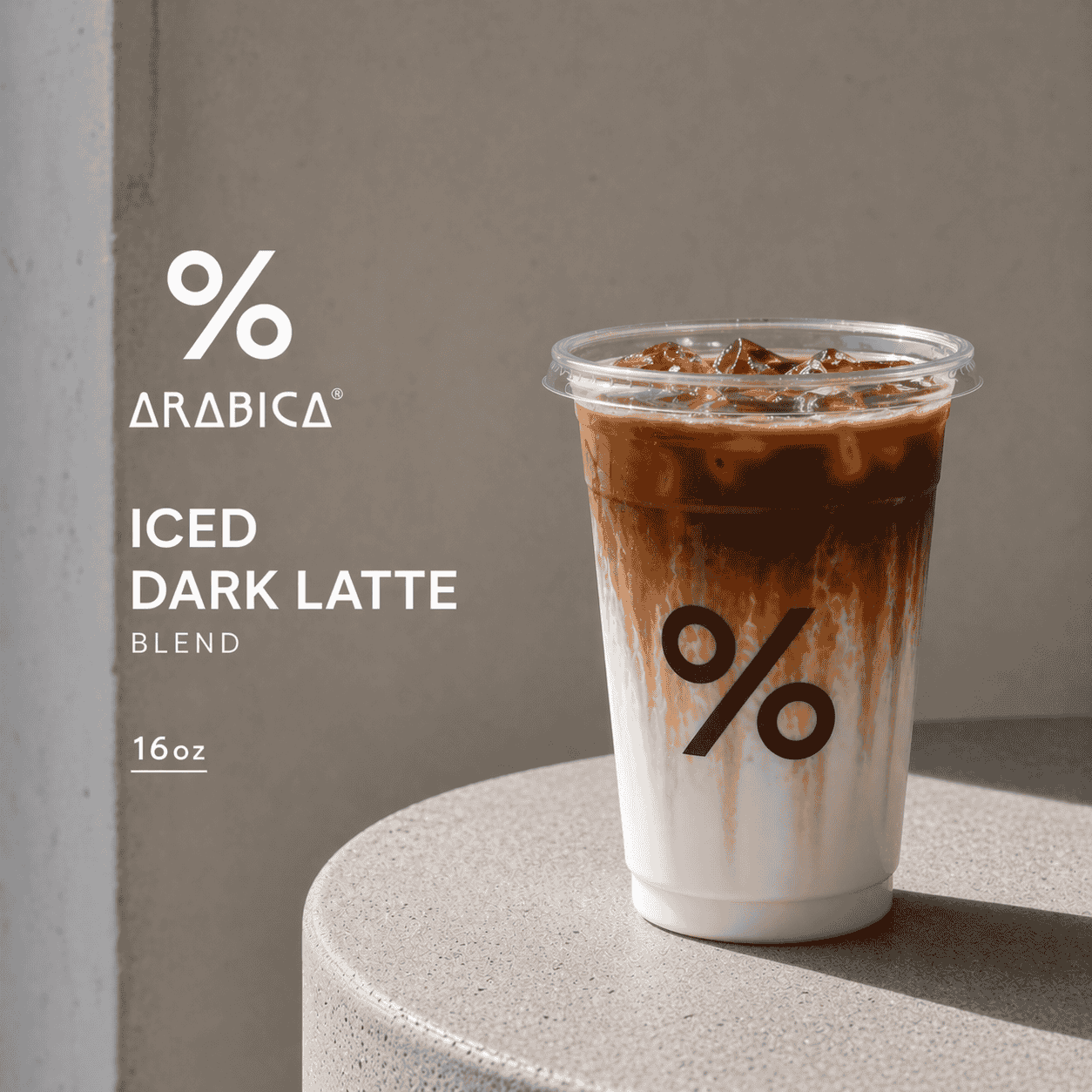 % Arabica Iced Dark Latte